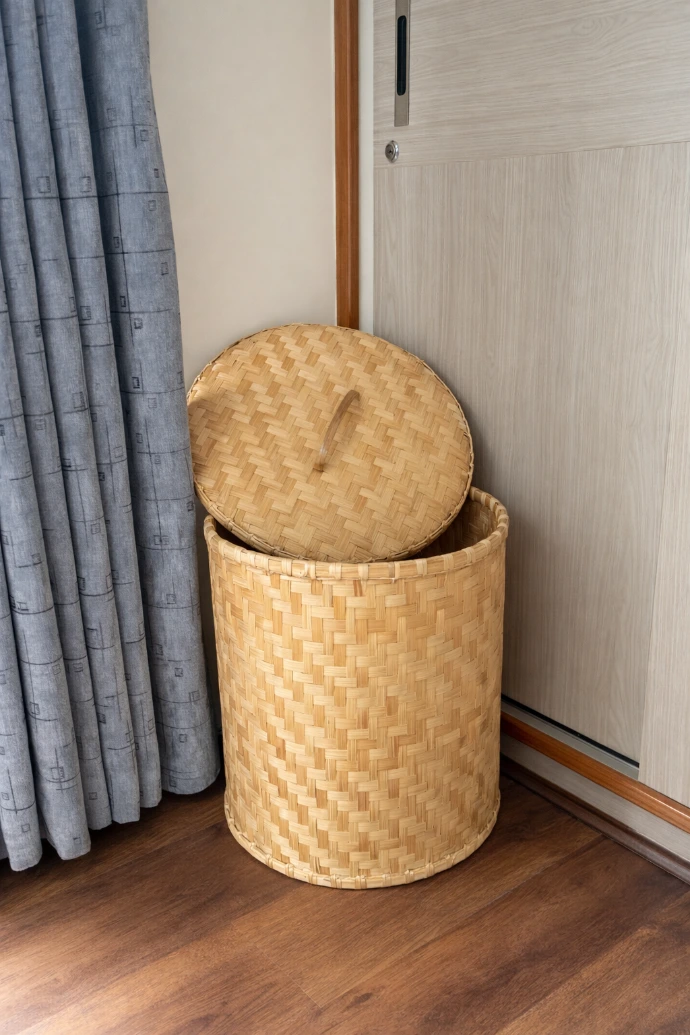 Handmade Bamboo Laundry Basket