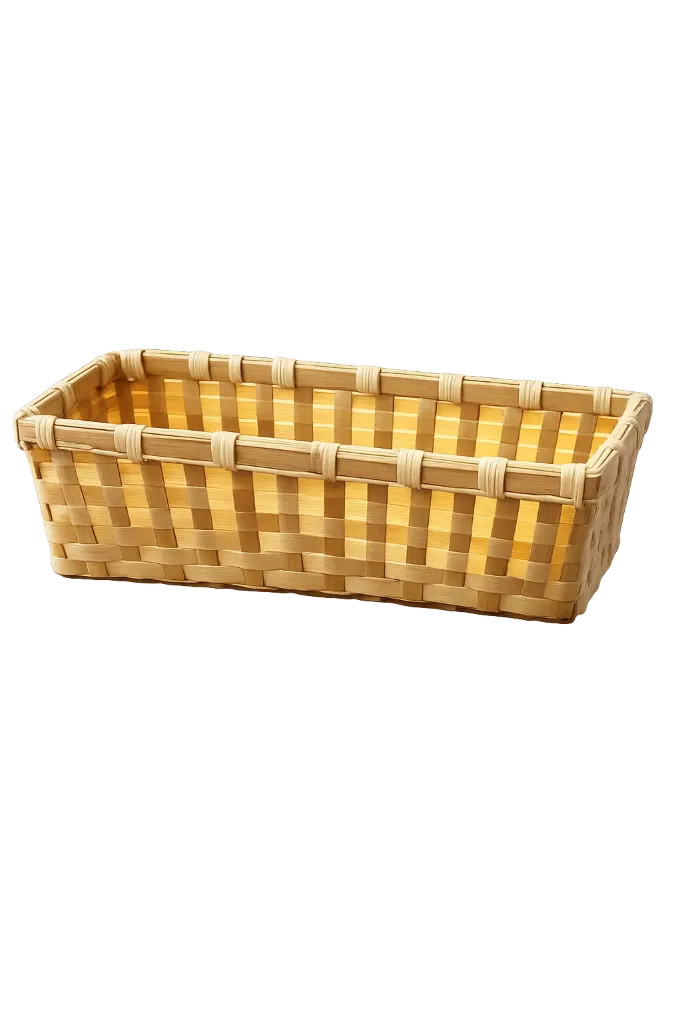 Handwoven Bamboo Wicker Basket for Storage