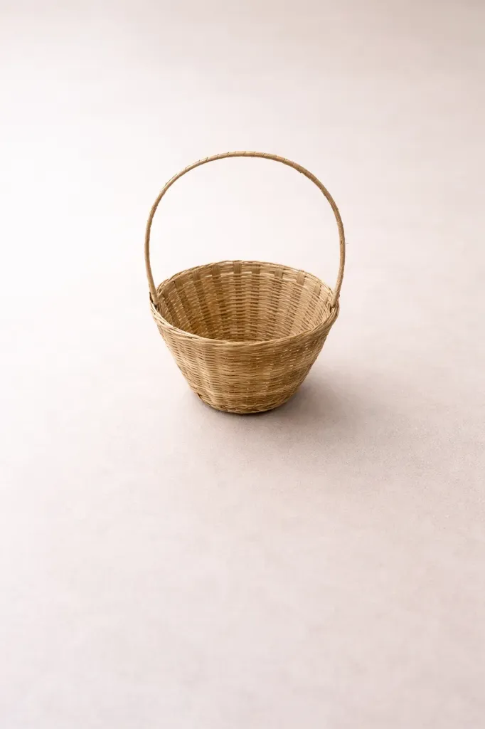 Traditional Nepali Bamboo Dhhaki Basket with Handle
