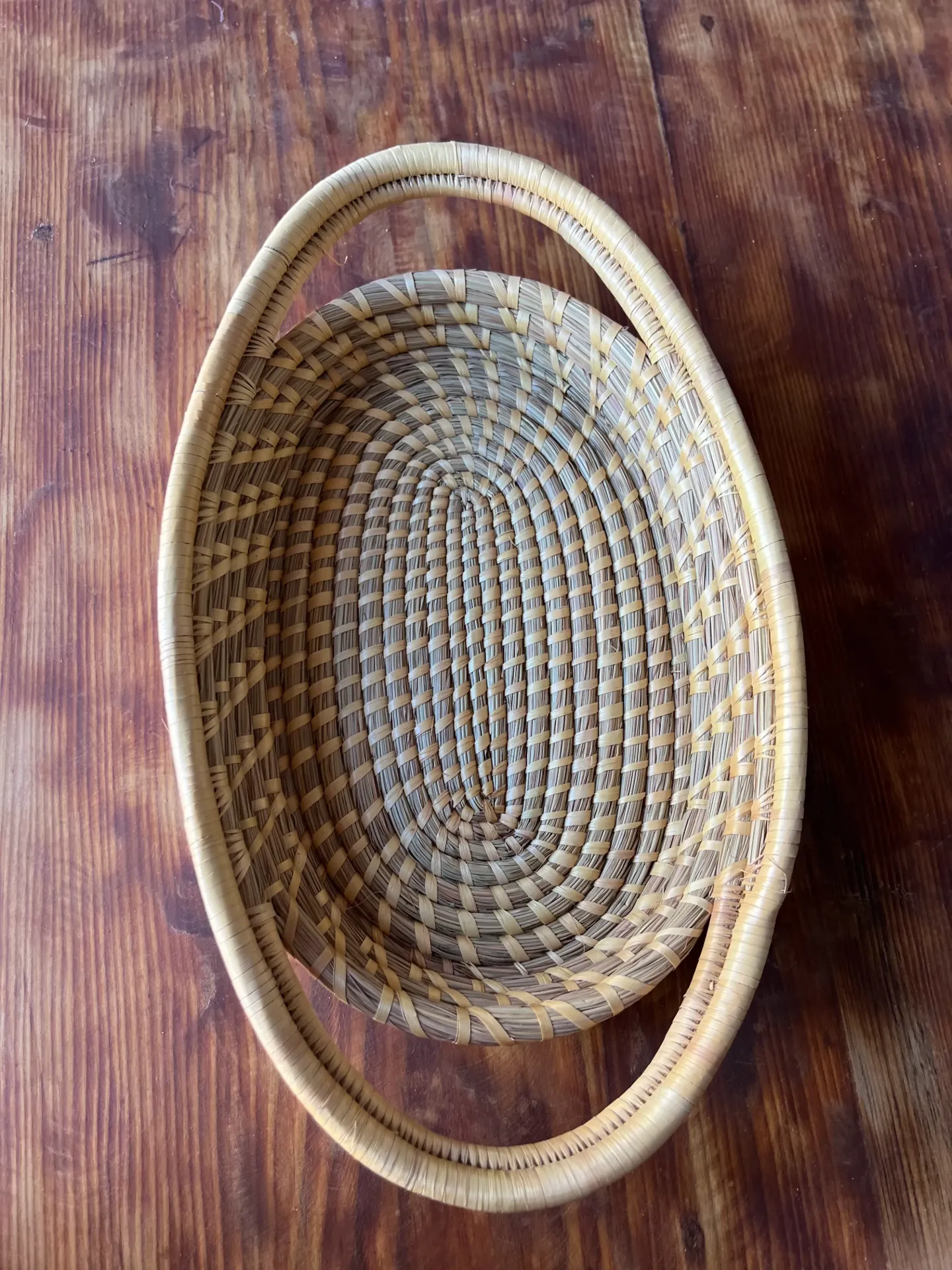 [KAS012] Handcrafted  reed & wild grass  Serving Tray for Everyday Use
