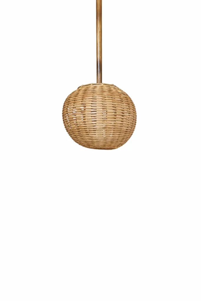 [BAM010] Bamboo Pendant Light – Handcrafted Hanging Lamp Shade